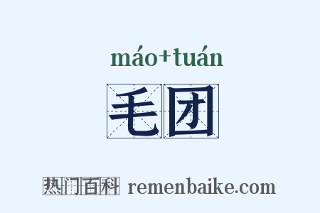 毛团是什么意思的图片